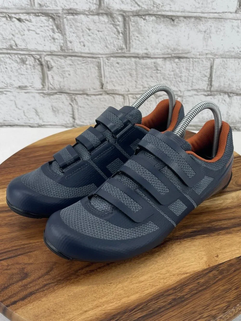 Pearl Izumi Quest Road Womens Sz. 9/40 Dark ink /Copper 3-Hook&Loop Cycling Shoe